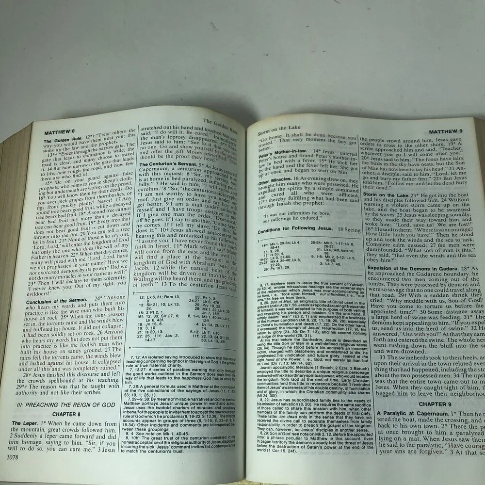 Holy Bible New American Bible NAB Catholic‎ Family Reference Edition 1971 B